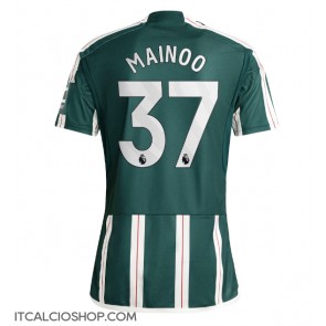 Manchester United Kobbie Mainoo #37 Seconda Maglia 2023-24 Manica Corta